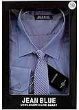 Mens Shirt Tie Set Formal Italian Style Box Office Long Sleeved Wedding Party