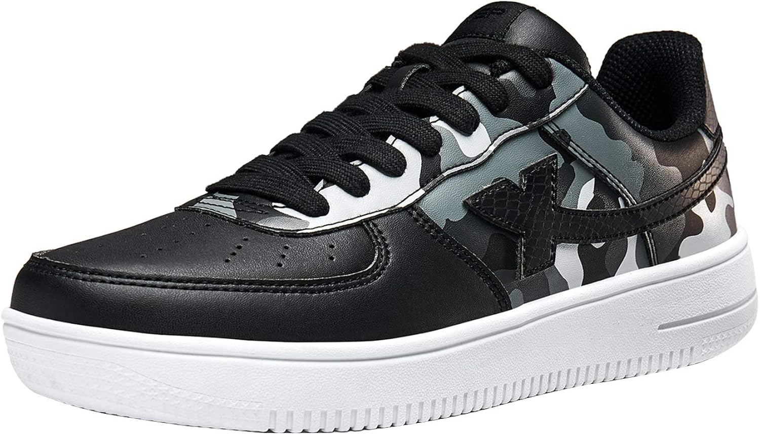 Buy XTEP Men's Black Vibrant Lightweight Flat Sole Skateboarding Shoes