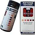 Smackfat Ketone Strips - Perfect for Ketogenic Diet and Diabetics - Precise Ketone Measurement and Supports Ketone Adaptation, 100 Strips