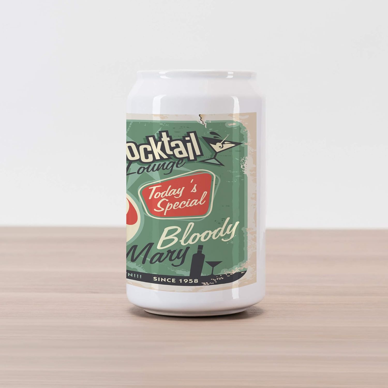  Ambesonne Retro Cola Can Shape Piggy Bank