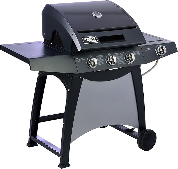 Black and Decker JXG4103A 3Burner Gas Grill with Side Burner Amazon