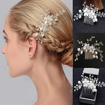 Amazon Com Nargar Wedding Hair Comb Women Hair Side Comb