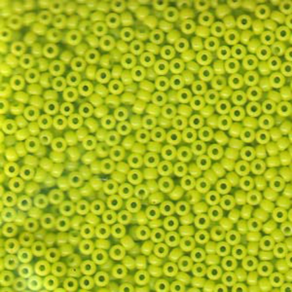Chartruese Opaque Miyuki 11/0 rocailles glass seed beads 24 grams