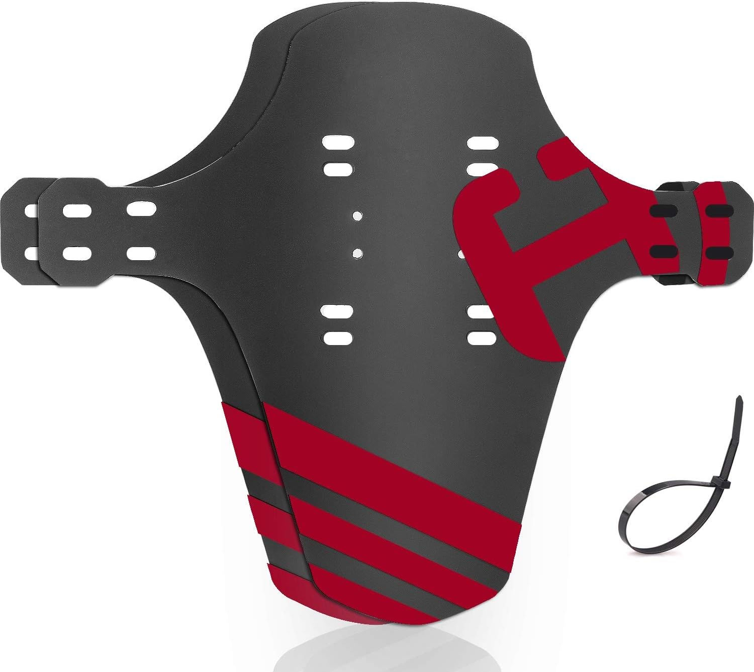 HCFGS MTB Mudguard, 2 Packs Mountain Bike Fenders Quick Release Cycling Fenders, Compatible With Front and Rear, Fits 26", 27.5", 29", Plus Size and Fat Bike Wheel Sizes (Red)
