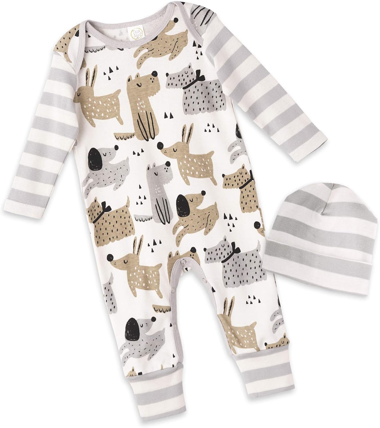 Tesa Babe Baby Boy Romper Gift Set for Newborn to Toddler Boys with Animal, Bear, Airplane, Cars Prints