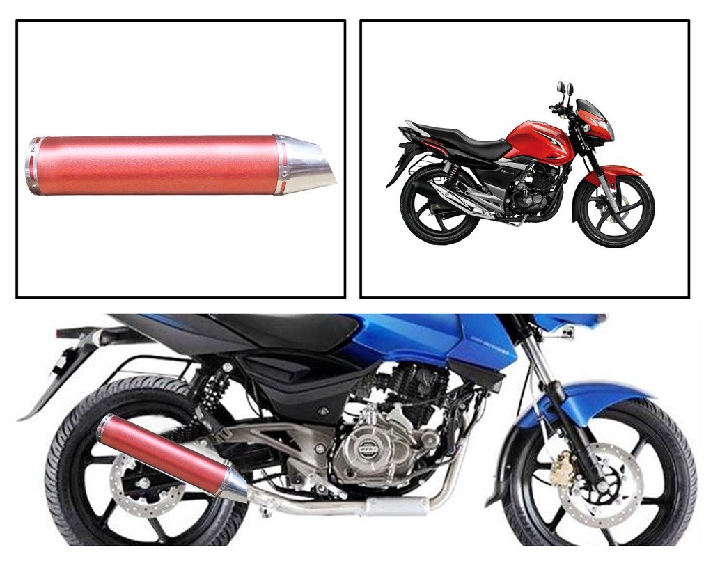 Vheelocityin 83472 Red Motorcycle Exhaust for Suzuki GS150R: Amazon.in: Car  & Motorbike