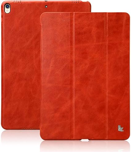 Amazon Ipad Air 3 19 とipad Pro 10 5 17 ケース 本革 手作り 牛革 Jisoncase 三つ折スタンド アイパッドプロ10 5 Ipad Air10 5ケース オートスリープ機能 マグネット 傷つけ防止 全面保護 軽量 薄型 手帳型ケース レザー ハンドメイド Pro 10 5 レッド Js