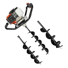 Nemaxx EB52 Ahoyador de Gasolina de 52 CC, 3 CV Barrenador de Suelo Set de Perforadora SinfÃn