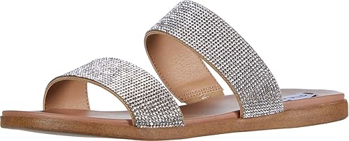 steve madden rhinestone sandals flat