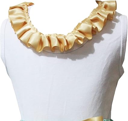 gold ruffle blouse