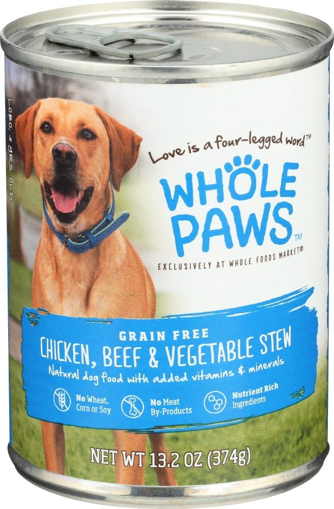Whole Paws, Grain Free Dog Food, Chicken, Beef & Vegetable Stew, 13.2