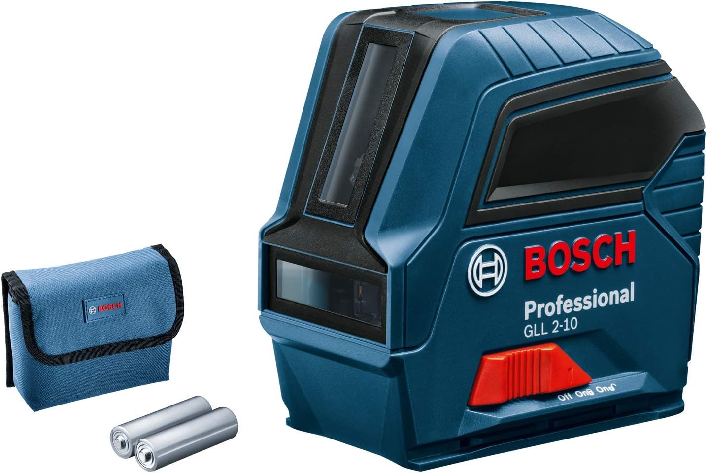Bosch Professional 0601063L00 Nivel GLL 2-10, láser Rojo, Interior, Alcance 10 m, con Funda, en Caja