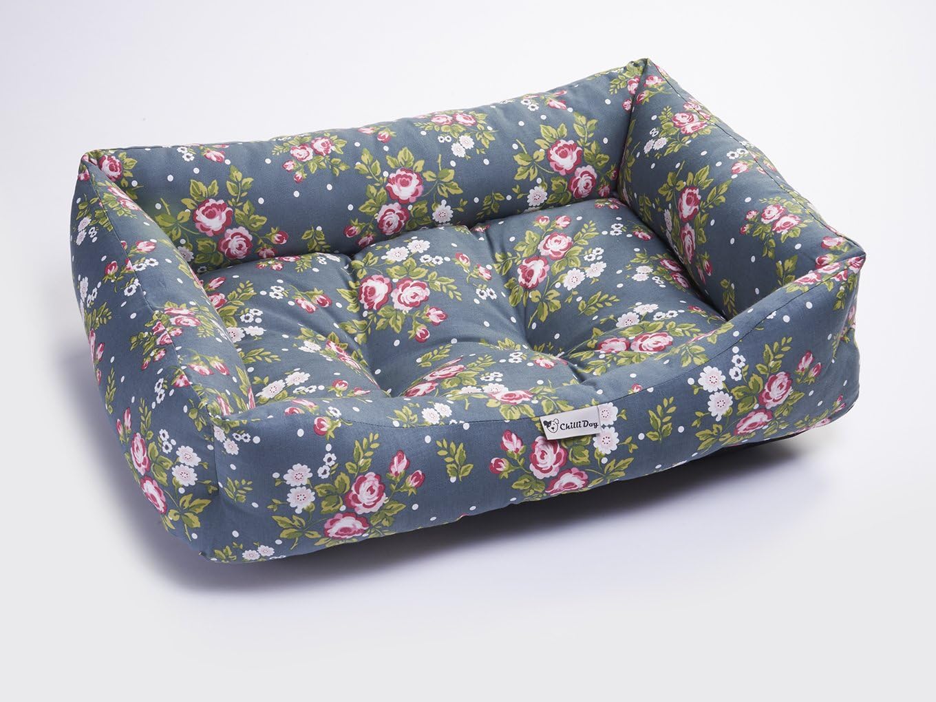 Chilli Dog washable Pet Bed Floral Lead Colour Medium