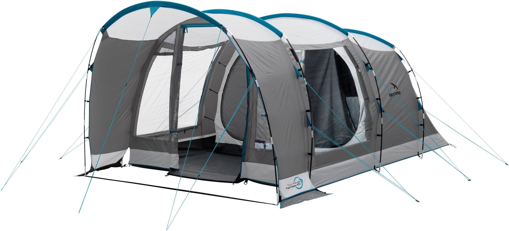 Easy Camp Unisex's Palmdale 400 Tent-Grey/Silver, 4 Persons