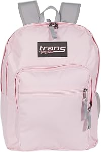 Trans by JanSport 17" SuperMax Backpack with 15" Laptop Sleeve (Pink Mist)