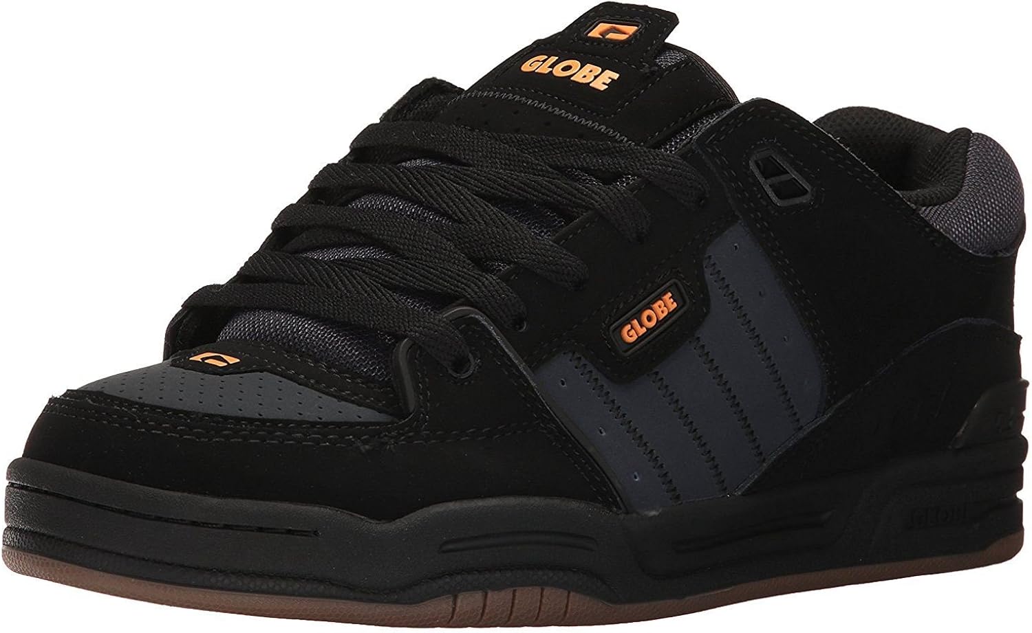 Globe Fusion Black Orange Mens Suede Skate Trainers7 Amazon.co.uk