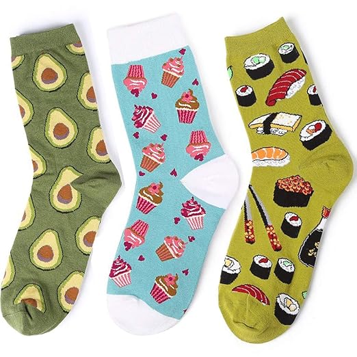 MAGIMODAC Damensocken Wintersocken Baumwollsocken Wollsocken Stricksocken Damen Mädchen Winter Socken Baumwolle Lustig 3 Paar