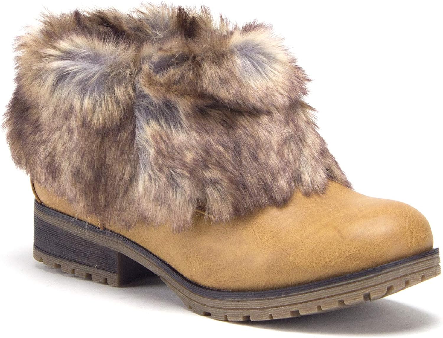 fold down fur boots