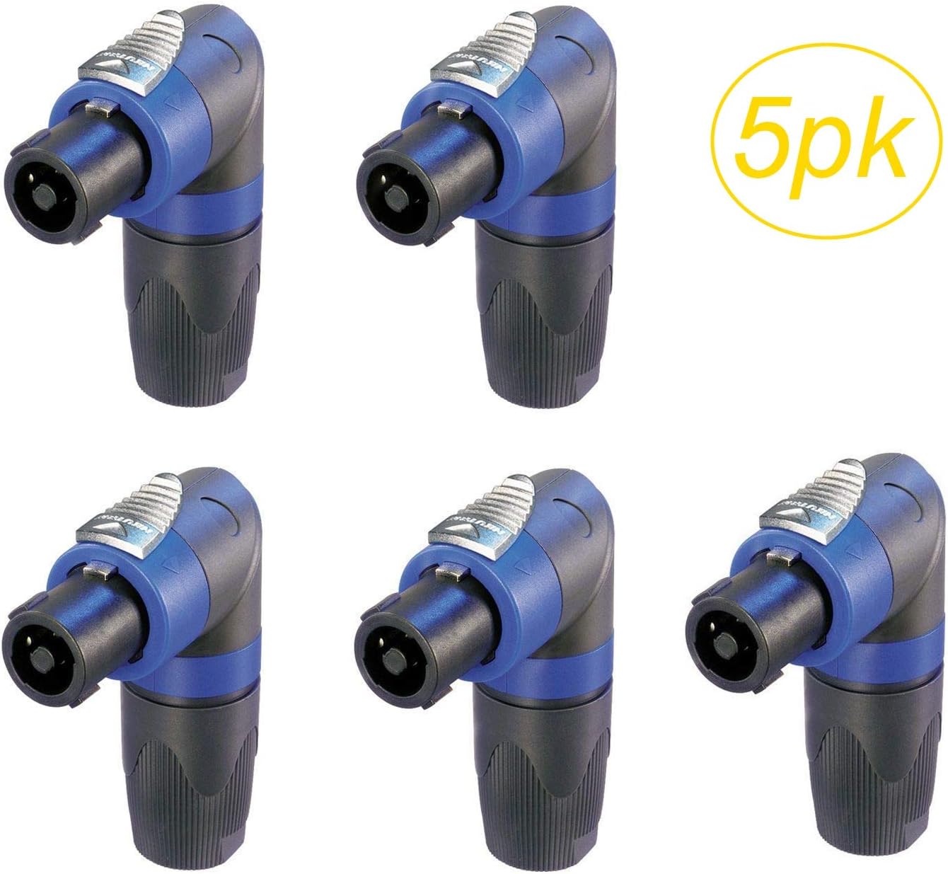 NEUTRIK NL4FRX Speaker/Loudspeaker Audio Connector, Chuck Type Strain Relief, speakON SPX Series, Jack (5 pieces)