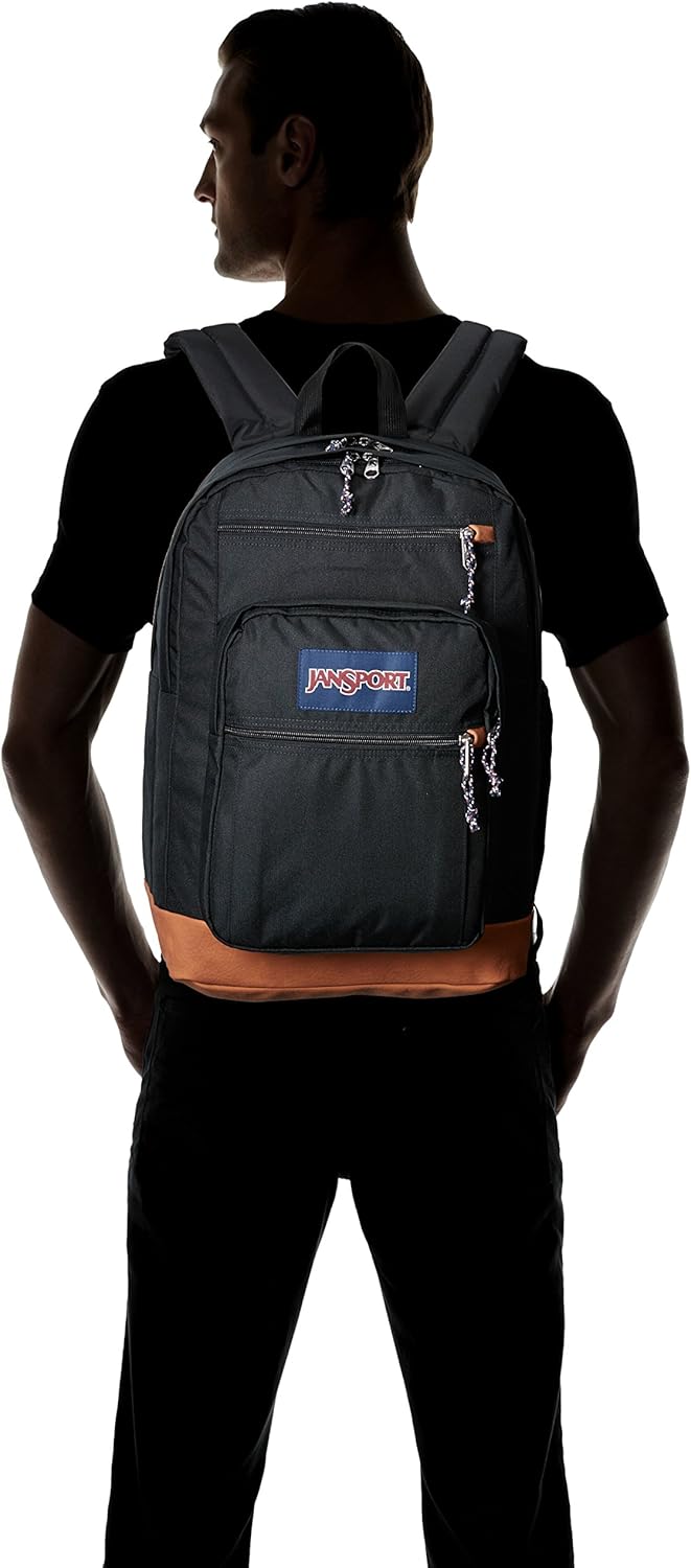 JanSport Mens Classic Mainstream Cool Student Backpack - Black / 17.7H X 12.8W X 5.5D, One Size: Jansport: Clothing
