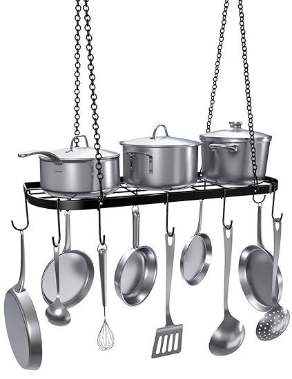 Buy Vdomus Pot Rack Ceiling Mount Cookware Rack Hanging Hanger