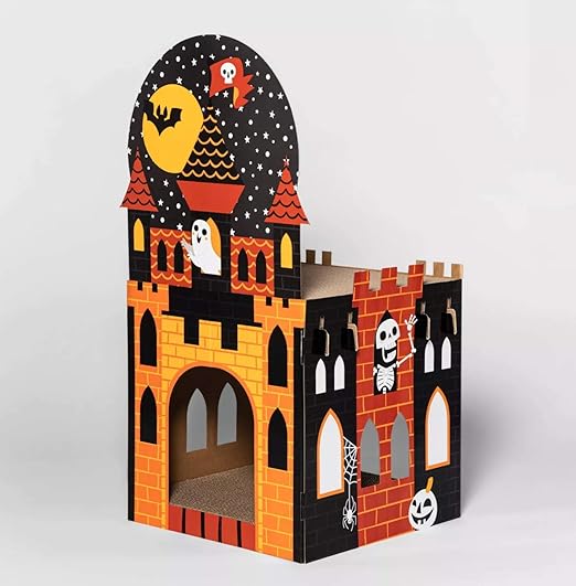 halloween cardboard cat house