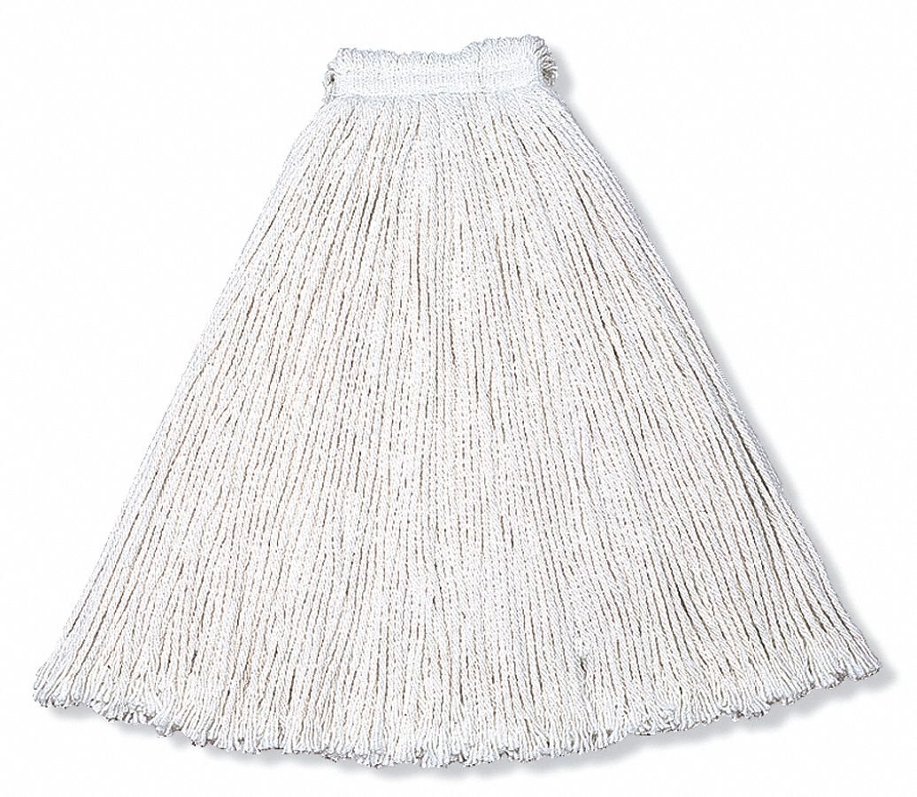 Rubbermaid Side Gate Rayon String Wet Mop Head, White Includes Mop FGV41800WH00-1 Each