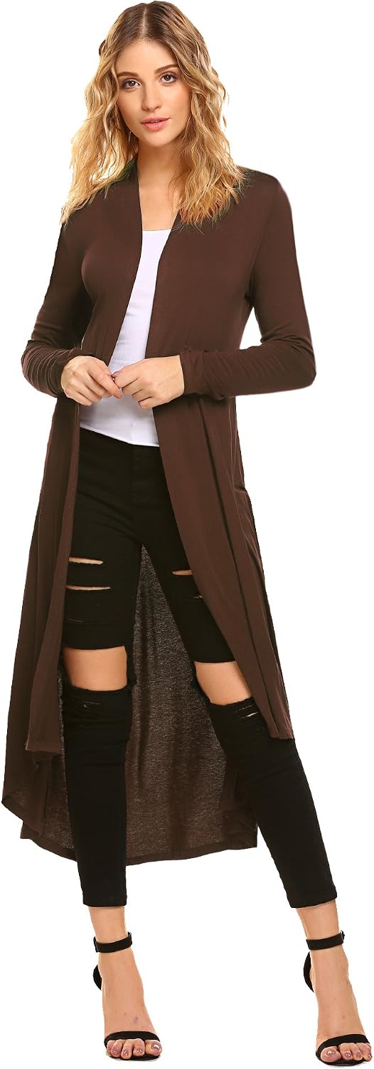 calf length cardigan sweaters