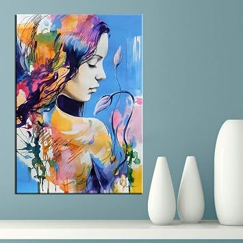 Chysyh Prints On Canvas Home Decor Canvas Wall Art Story Teller Ab Stract Figure Oil Painting Canvas Print Wall Pictures For Living Room Pop Art 8x12 Buy Online At Best Price In