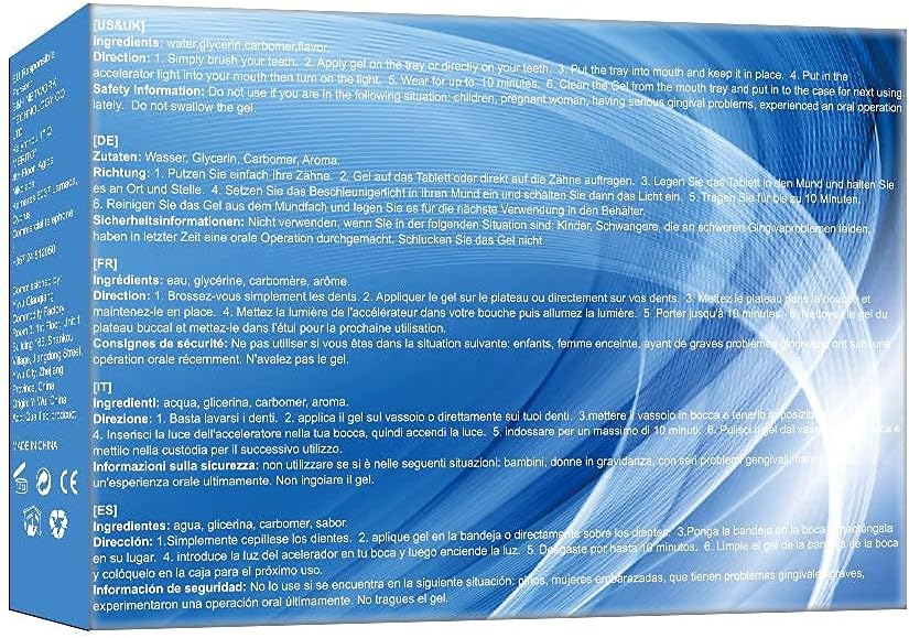 Teeth Whitening Kit,Home Teeth Whitening Kit,Teeth Whiten Gel Kit,White Dental Care Gel Tooth Bleaching Kit,Reusable Dental Whitening Kit,Teeth Whitening to Yellow Teeth and Smoke Marks Black Teeth: Health & Personal Care