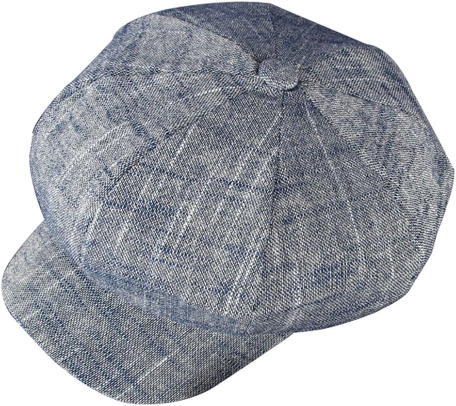 ZLSLZ Women's Gatsby Newsboy Hat Cotton Linen Blend Painter Caps
