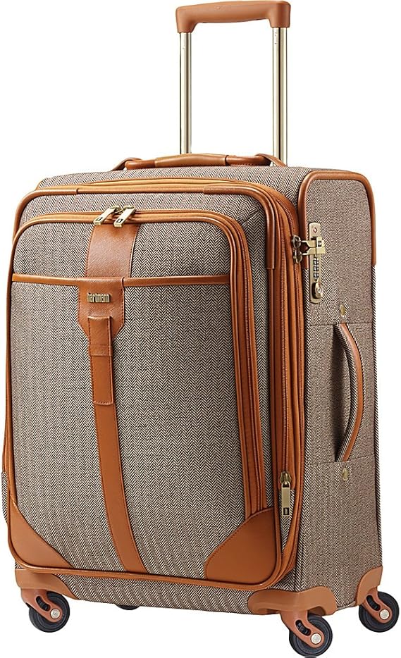 Hartmann Herringbone Luxe Softside Carry On Expandable Spinner