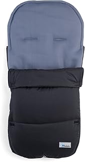 Altabebe AL2400M-02 Sommerfußsack, Microfaser mit 3D Abstandsgewebe, schwarz