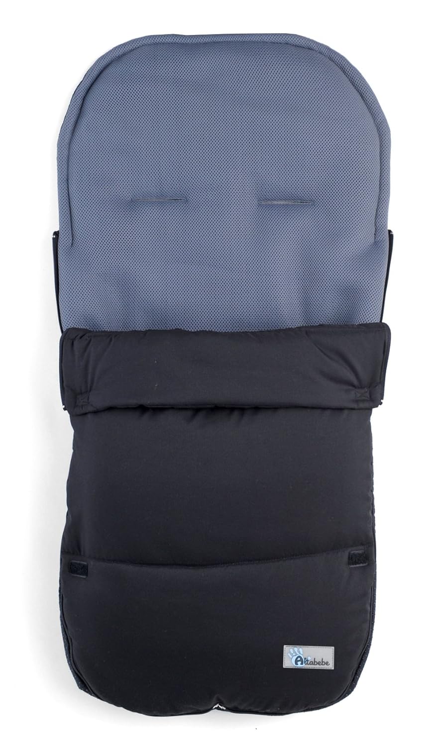 Altabebe AL2400M-02 Sommerfußsack, Microfaser mit 3D Abstandsgewebe, schwarz