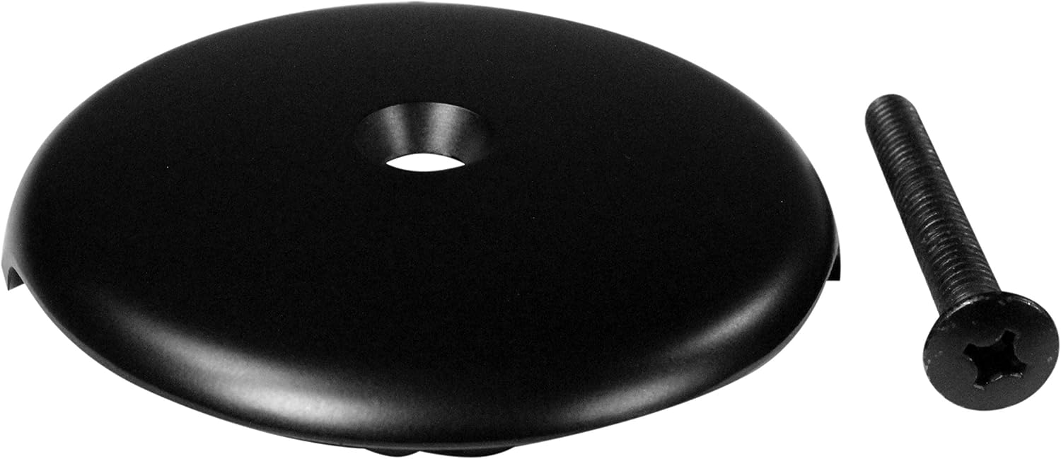 Westbrass Pull & Drain Sch. 40 PVC Bath Waste with One-Hole Top Elbow, Matte Black, D49721-62 - - 