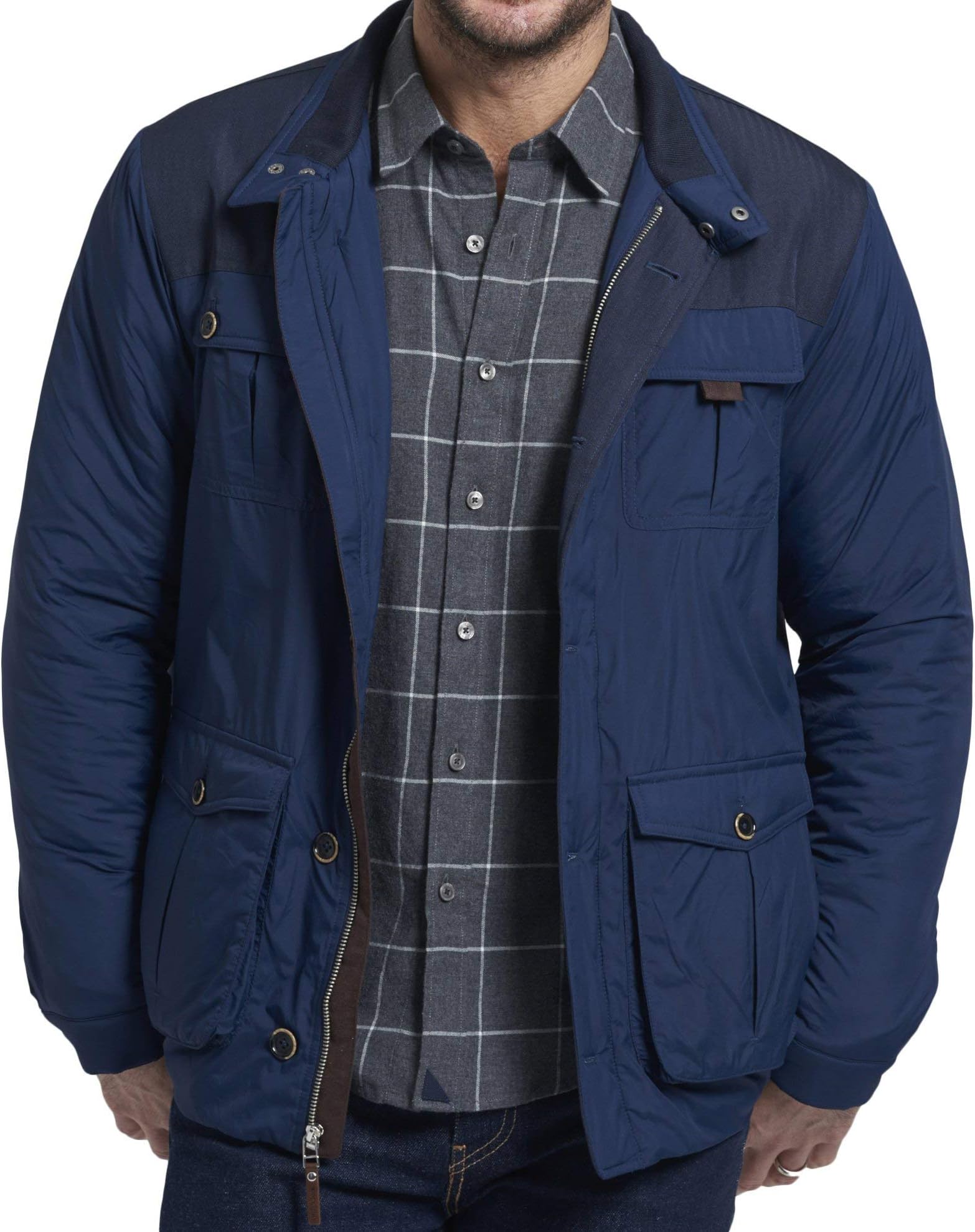 Rodier - Navy Men's Jacket, Navy, 100% Nylon