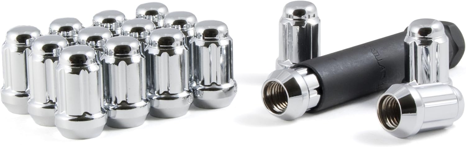 Gorilla Automotive 21182HT Small Diameter Acorn Chrome 4 Lug Kit (1/2" Thread Size ) - Pack Of 16: Automotive