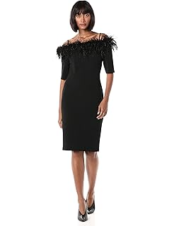 calvin klein feather dress