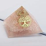 Energy Generator Rose Quartz Tree Of Life Orgone Pyramid Emf | Desertcart  Aruba