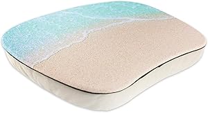 QIELIZI Lap Laptop Desk - Portable Lap Desk with Pillow Cushion, Fits up to 15.6 inch Laptop for Home Office Students Use as Computer Laptop Stand, Book Tablet(1-Sandbeach)