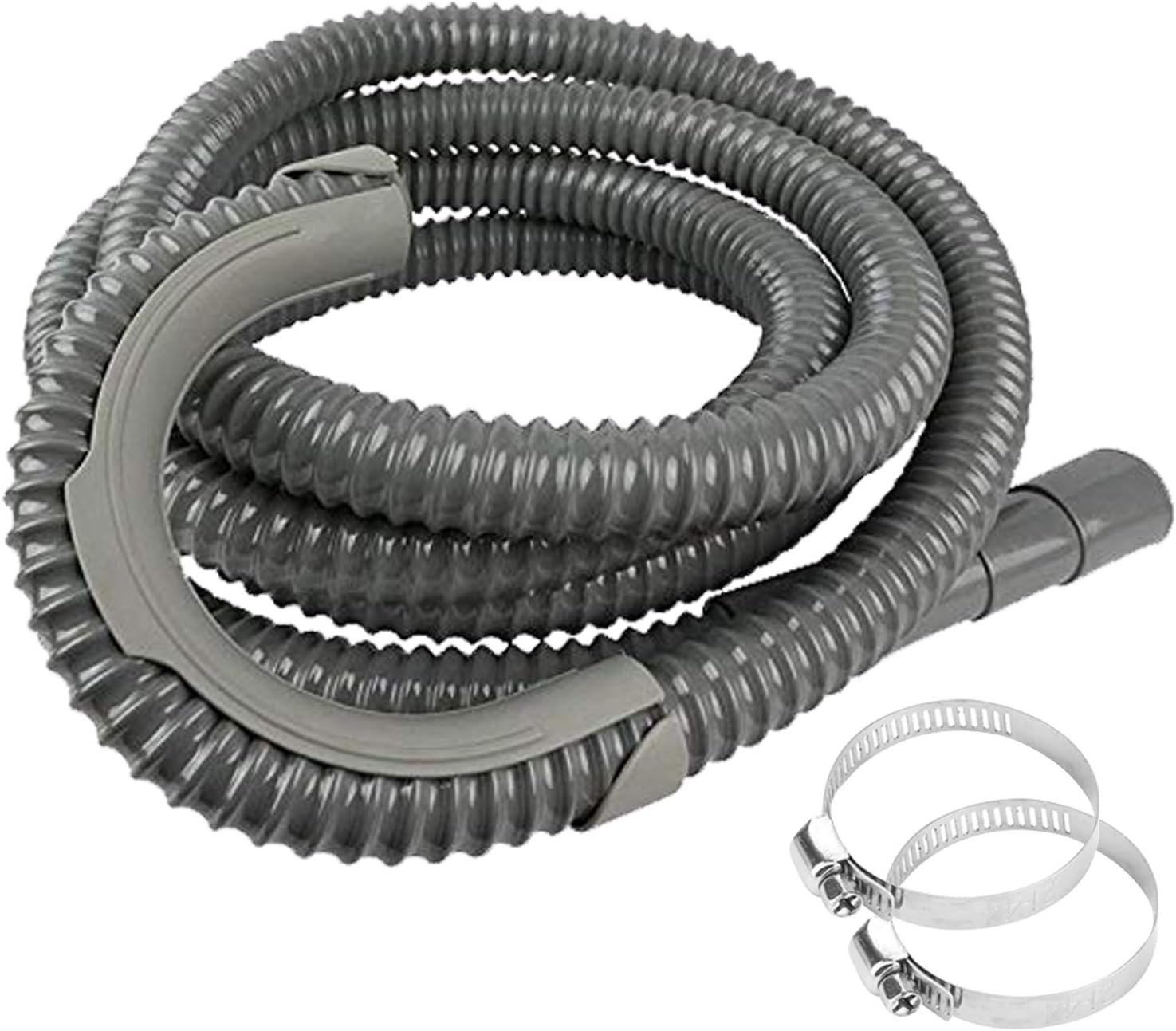 Quality-Hoses Universal Washing Machine Extra Long Washer Drain Discharge Hose With (2 Clamps)