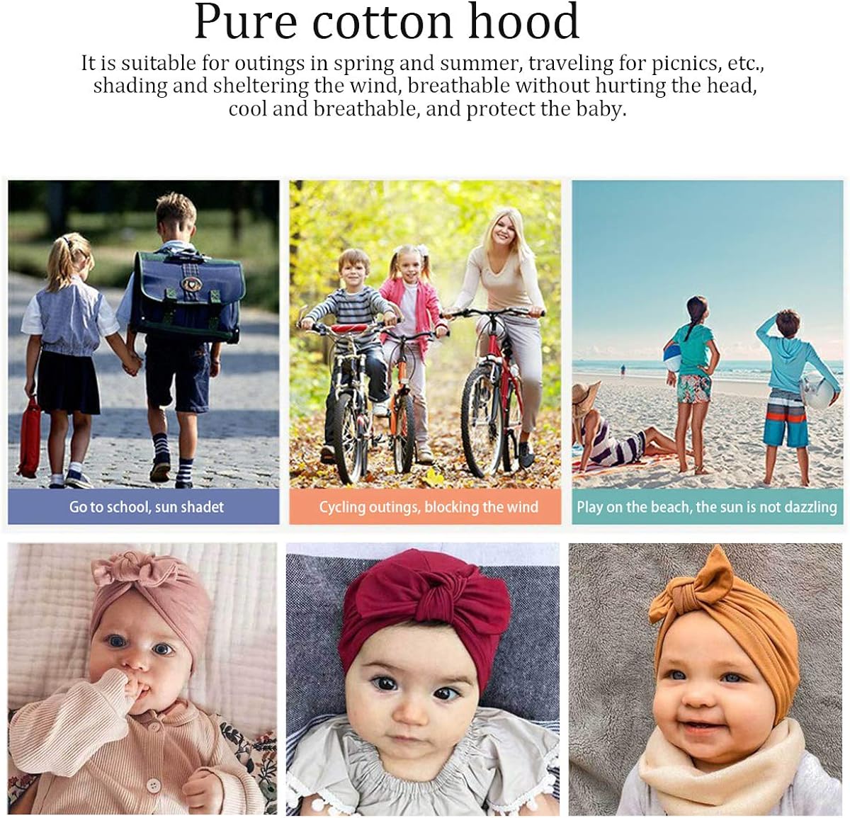 Clahstore Com Br Enfants Chapeaux Noeud En Coton Doux Casquette Turban Tete Wrap Bonnet Bandeau Cheveux De Accessoires Zevonda Nouveau Ne Bebe Filles Garcons Chapeau Accessoires Bebe Fille 0 24m