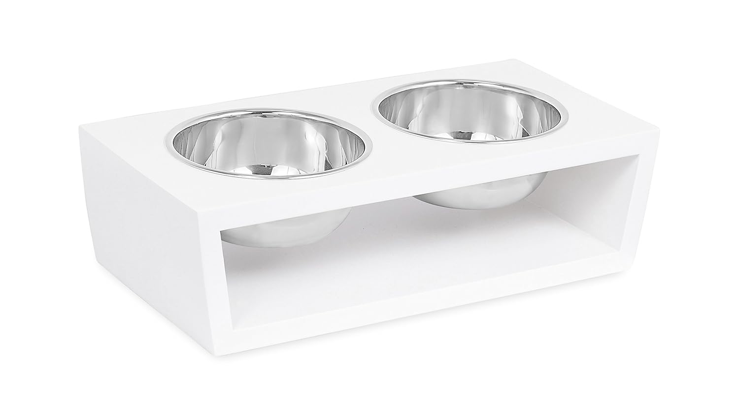 Buy Internet S Best Modern Elevated Pet Feeder 2 Small Dog Bowls