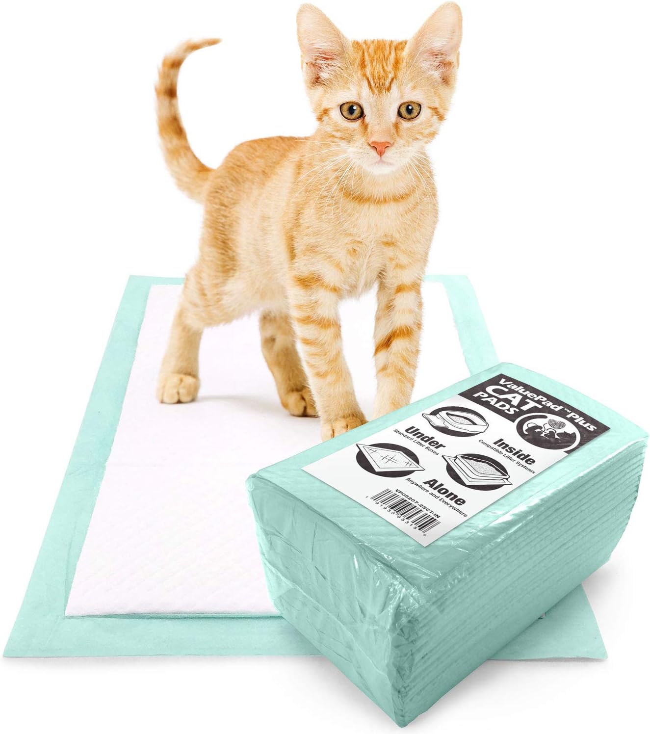 ValuePad Plus Cat Litter Pads, 16.9x11.4 Inch, 25 Count