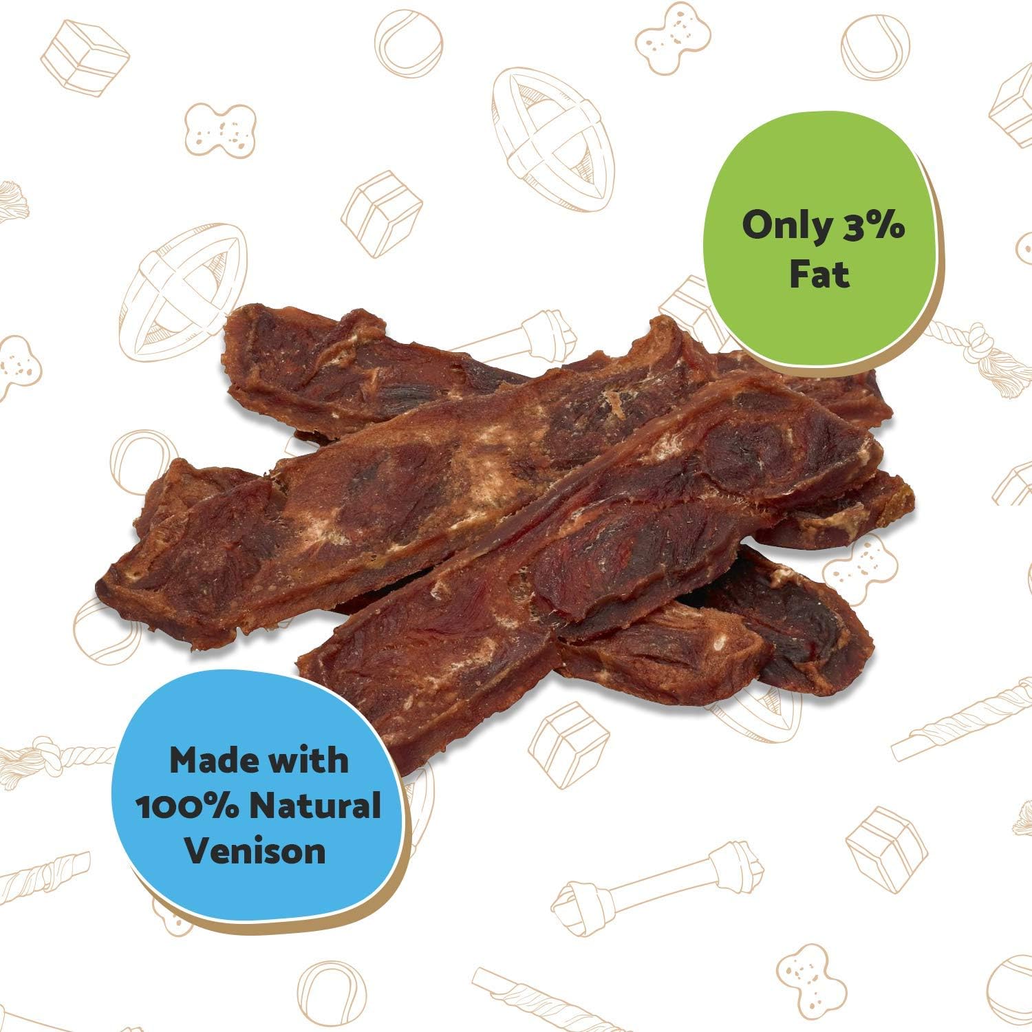 Good Boy - Chewy Venison Steaks - Dog Treats - Made with Natural Venison - Gluten Free Dog Treats - 80 g (Pack of 12) - Image 4
