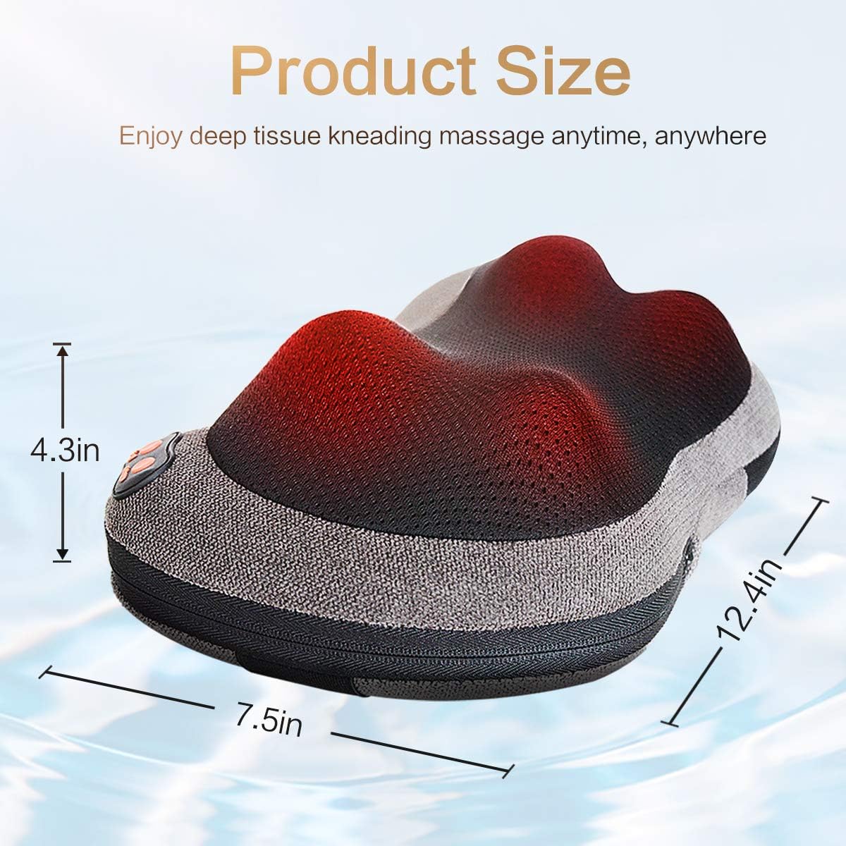 Papillon Back Massager with Heat,Shiatsu Back and Neck Massager with Deep Tissue Kneading,Electric Back Massage Pillow for Back,Neck,Shoulders,Legs, Foot,Body Muscle Pain Relief,Use at Home,Car,Office: Health & Personal Care