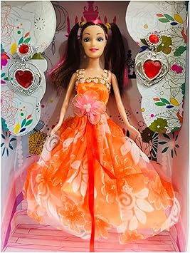 Sadrun Wedding Doll Toy, Barbie Doll for Girls, Birthday Gifts, Medium (Multi Color), WDPS3-WD-050