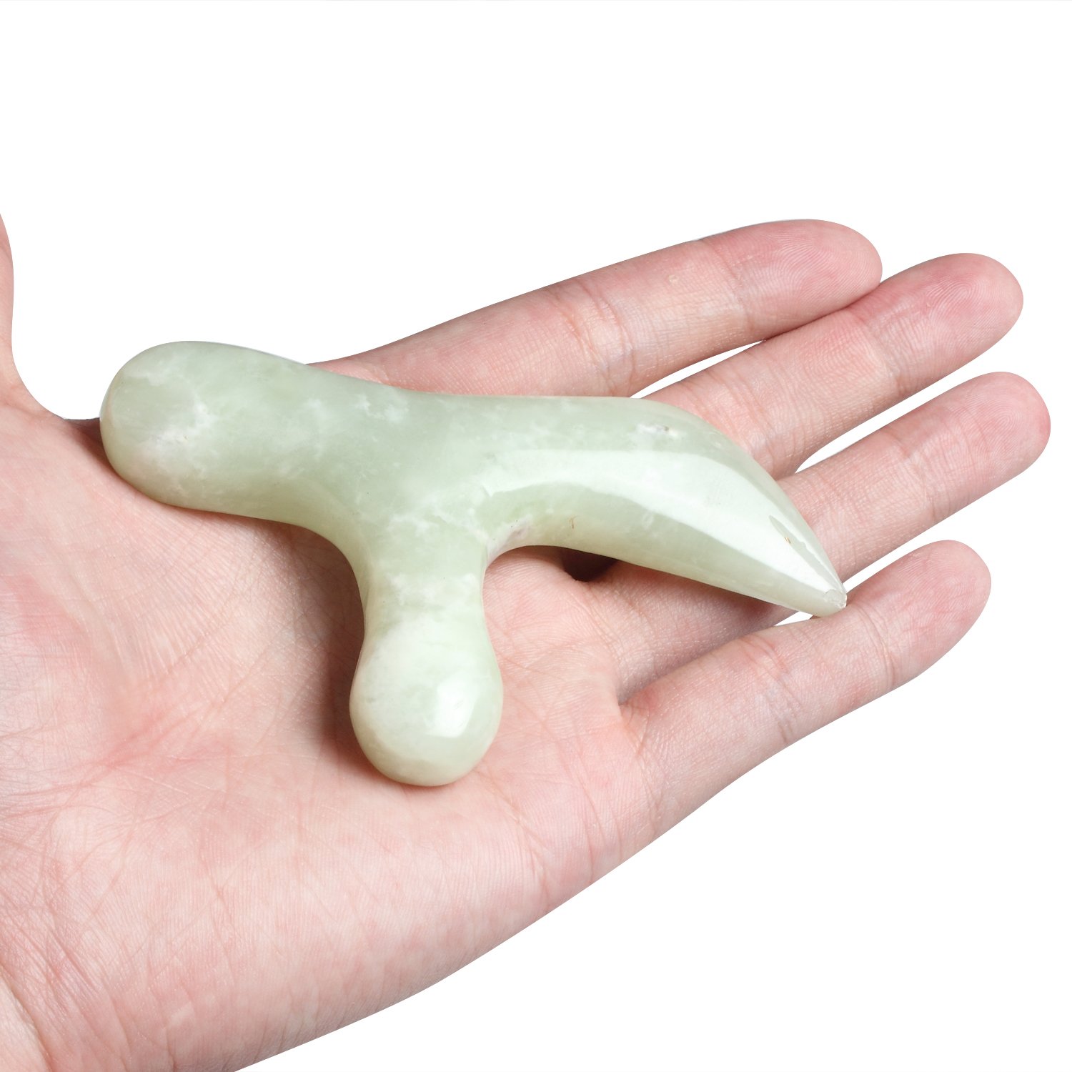 Ewin24 Natural Jade Foot Massager Acupuncture Point Massage Foot Care Therapeutic Relief Tool : Beauty