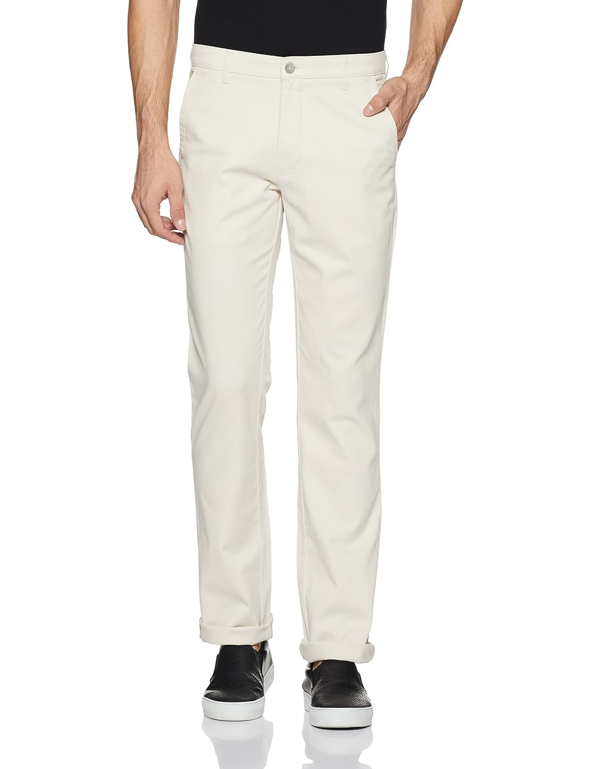parx men's slim fit casual trousers