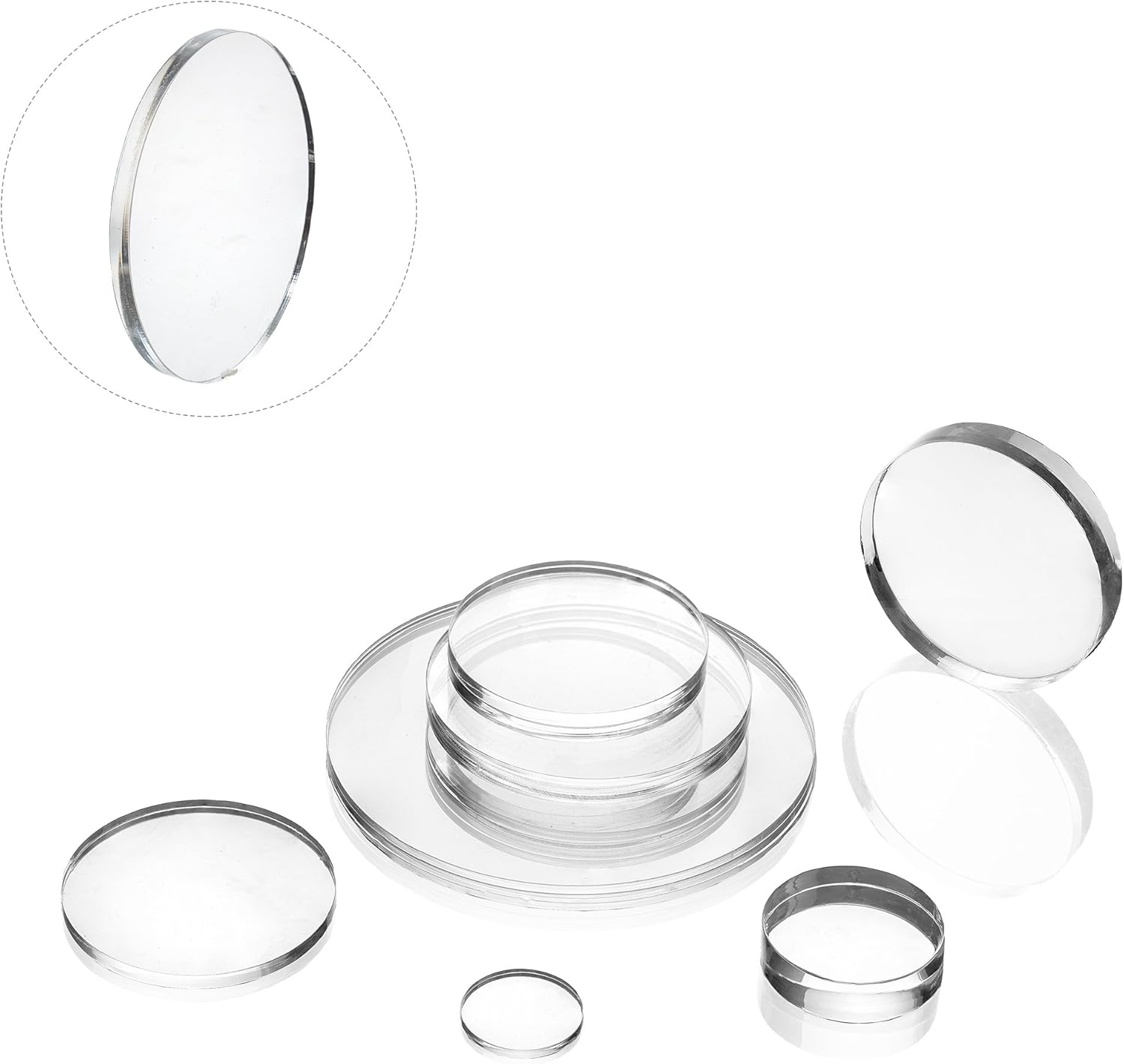 Kristallglas Linsen 20mm - Klarer Ersatz Für Deine Uhr